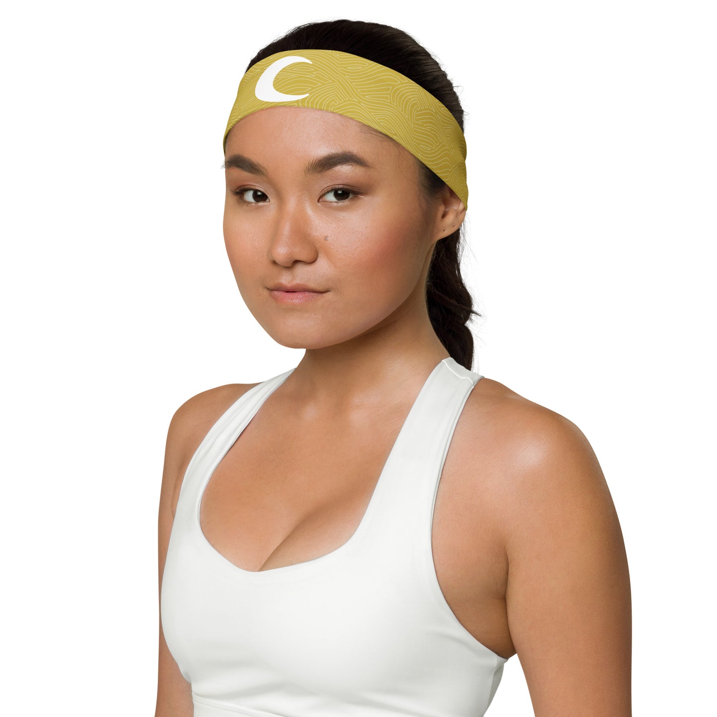 Moon Knight (Gold with White Moon) Headband