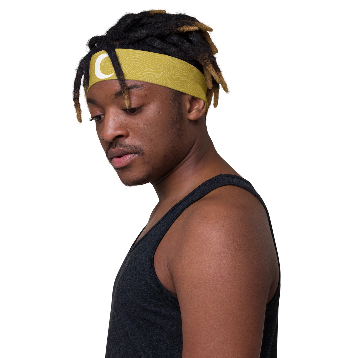 Moon Knight (Gold with White Moon) Headband