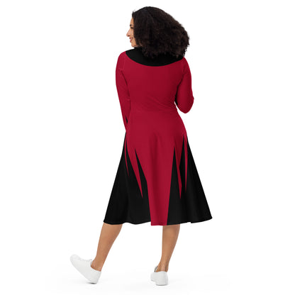 Wanda Costume Long Sleeve Midi Dress