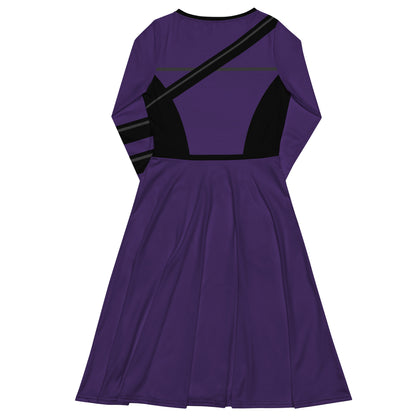 Kate Bishop Costume (Two) Long Sleeve Midi Dress