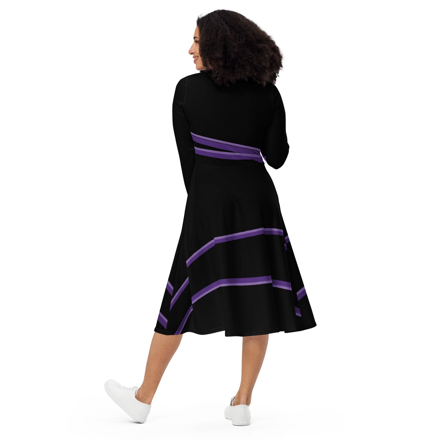 Kate Bishop Costume (One) Long Sleeve Midi Dress