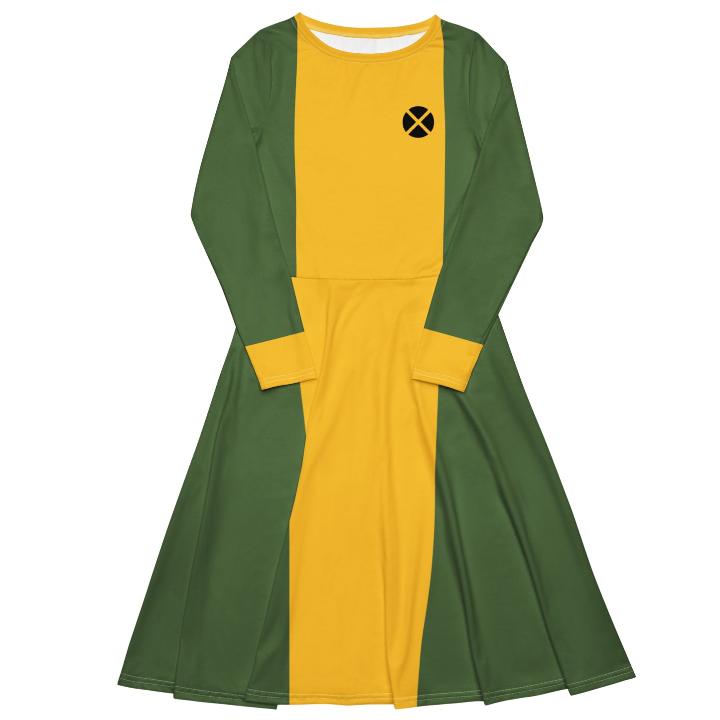 Rogue Costume Long Sleeve Midi Dress