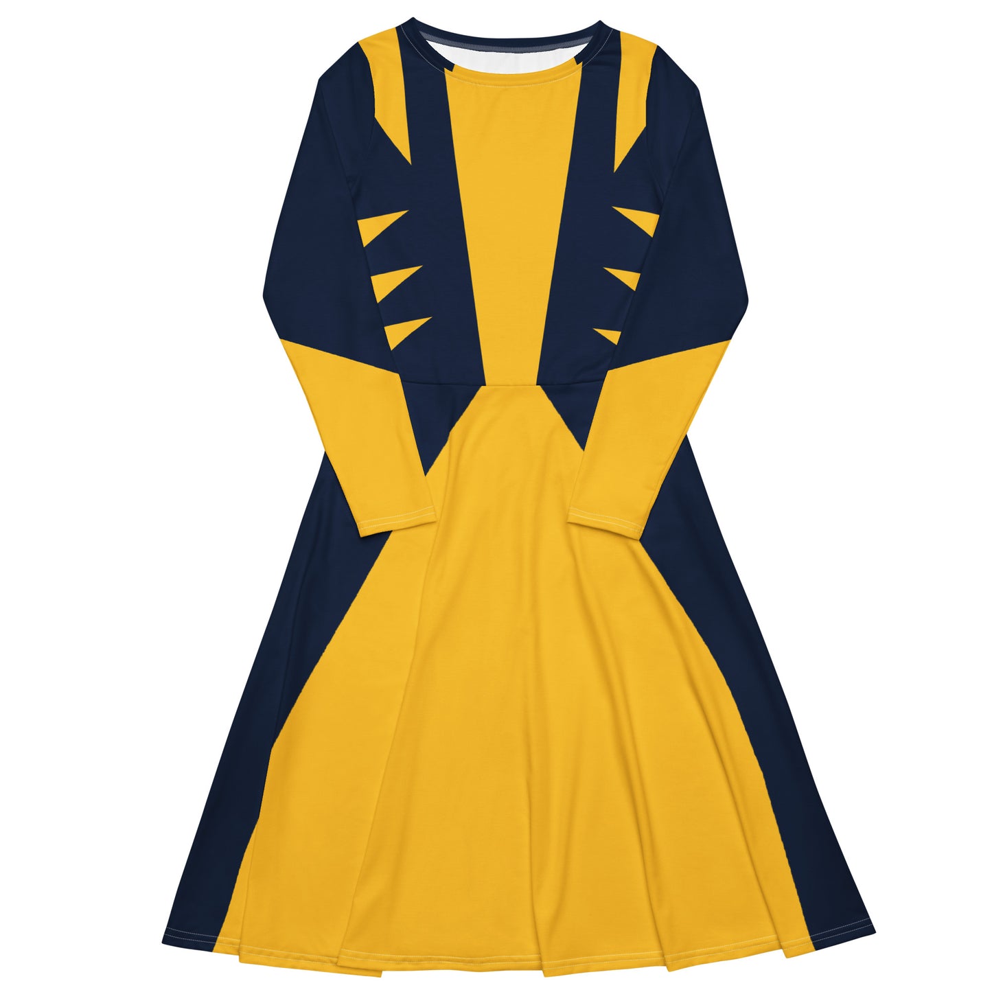 Wolverine Costume (One) Long Sleeve Midi Dress