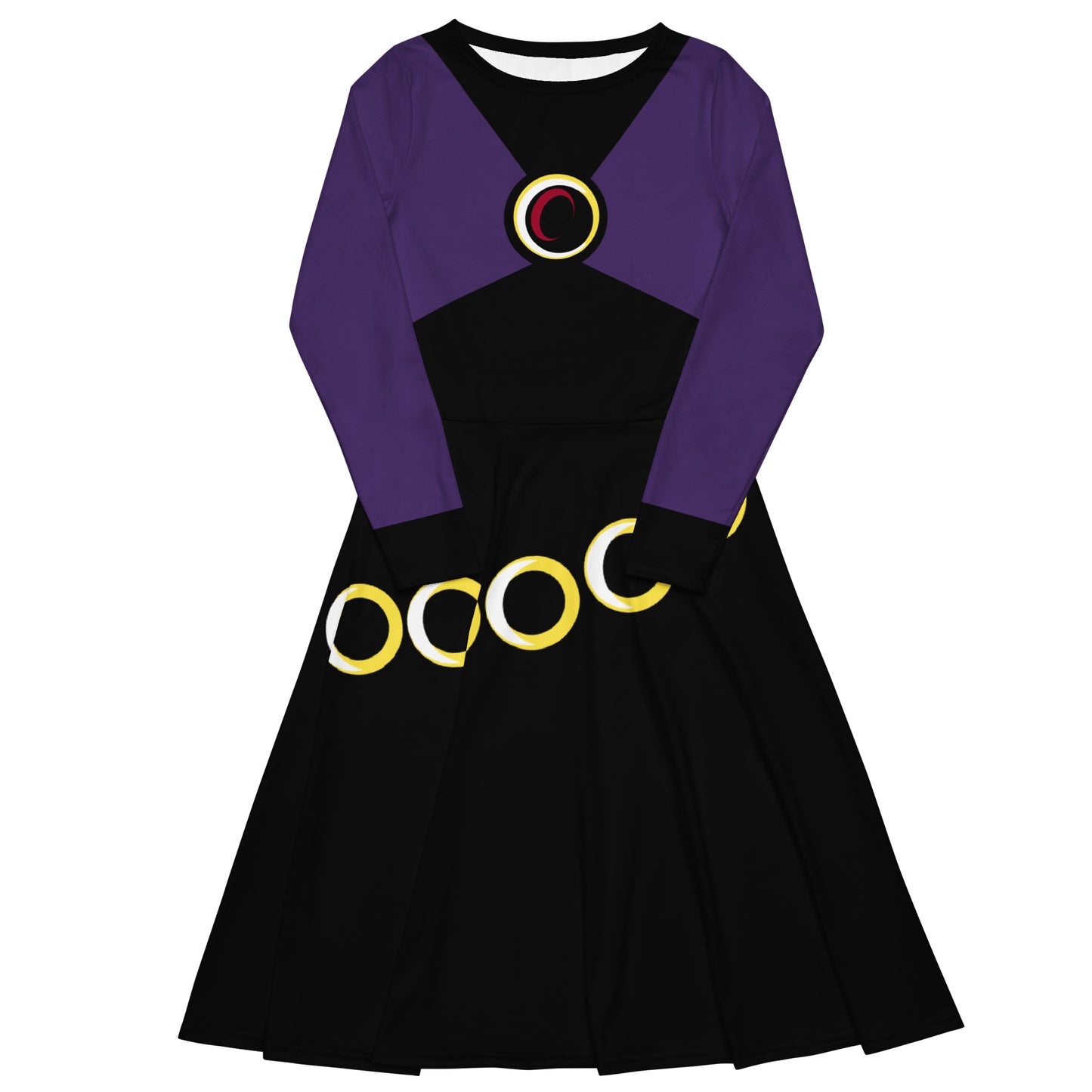 Raven Costume Long Sleeve Midi Dress