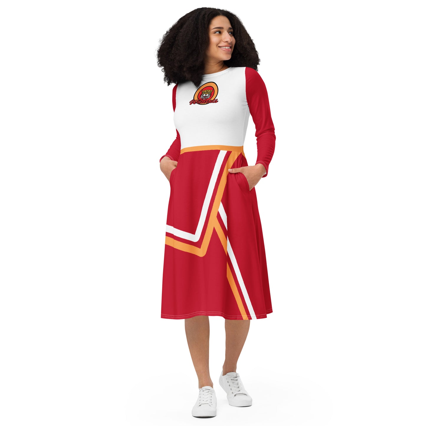 Claire Bennet Cheerleader Heroes Long Sleeve Midi Dress