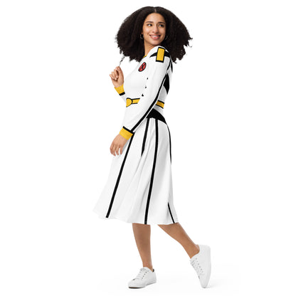 Storm Costume Long Sleeve Midi Dress