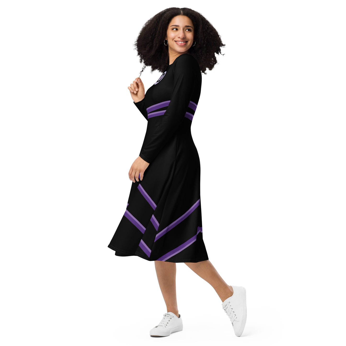 Kate Bishop Costume (One) Long Sleeve Midi Dress