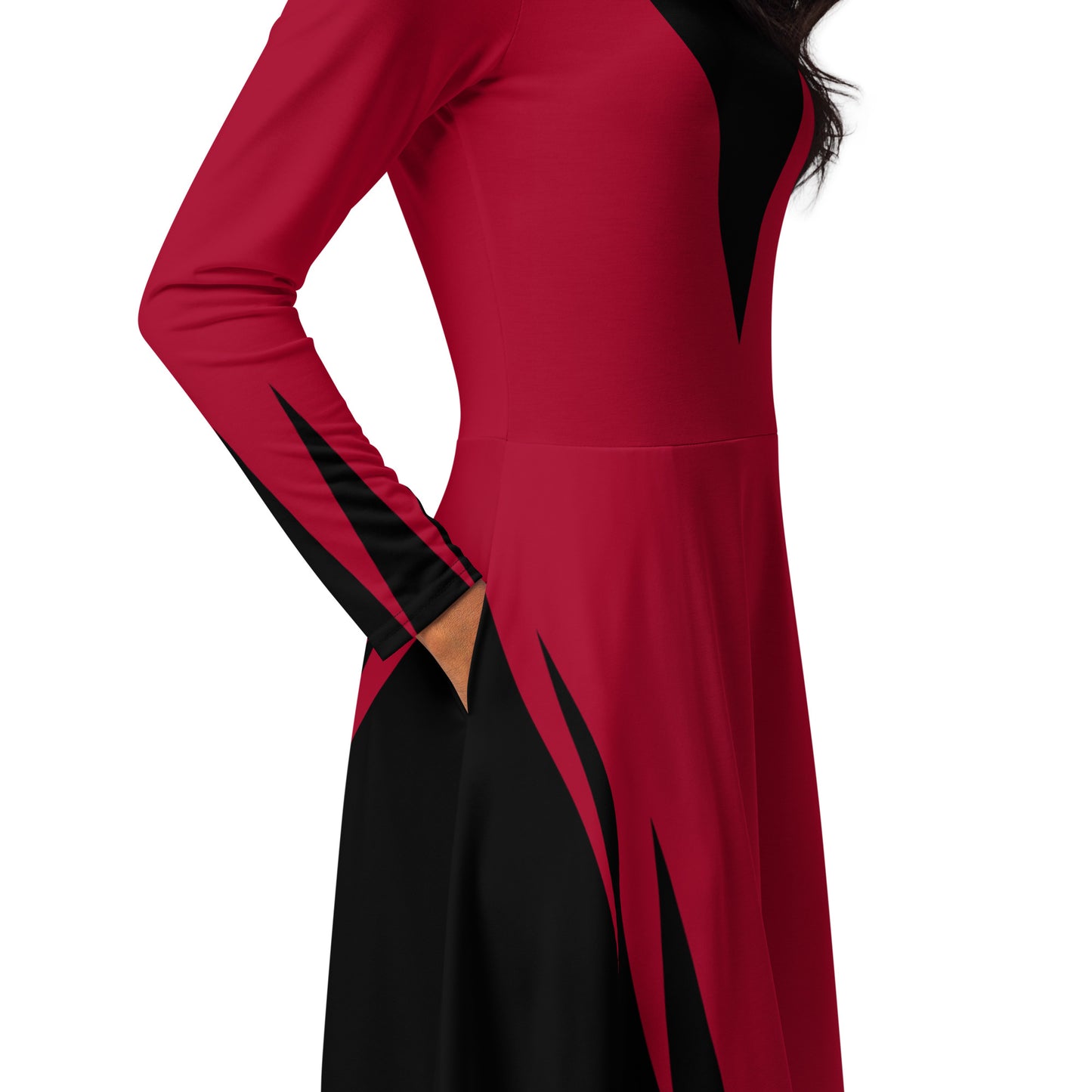 Wanda Costume Long Sleeve Midi Dress