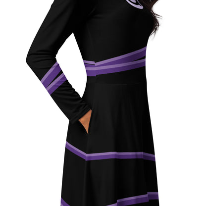 Kate Bishop Costume (One) Long Sleeve Midi Dress