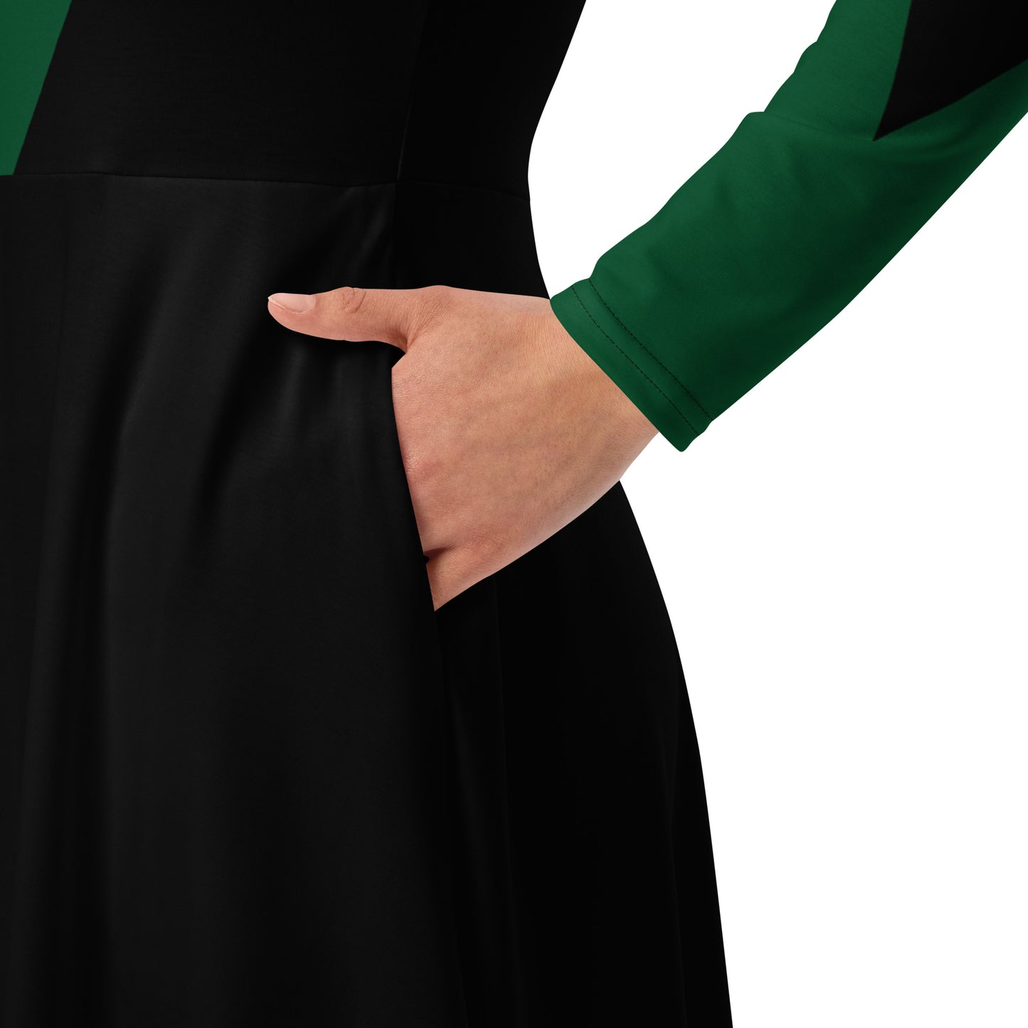 Loki Helmet Long Sleeve Midi Dress