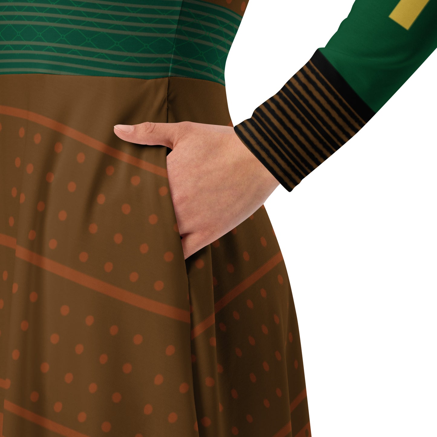 Kyoshi Warrior Long Sleeve Midi Dress