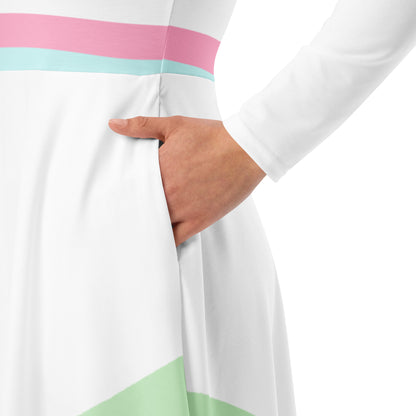 Unicorn Long Sleeve Midi Dress