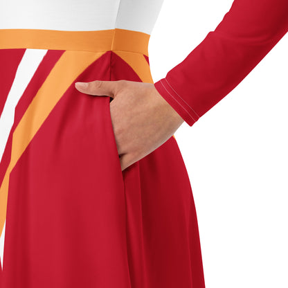 Claire Bennet Cheerleader Heroes Long Sleeve Midi Dress