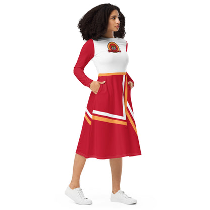 Claire Bennet Cheerleader Heroes Long Sleeve Midi Dress