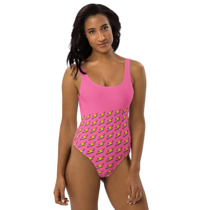 Intergalactic Lightning Bolt One-Piece Swimsuit