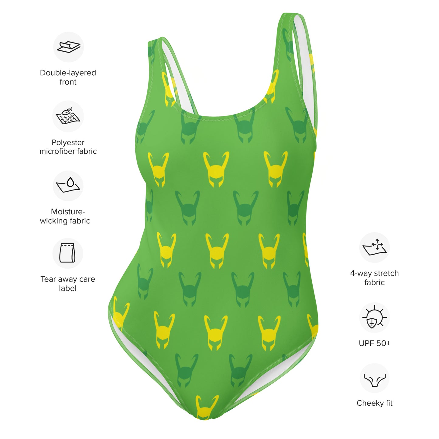 Loki Helmet One-Piece Swimsuit