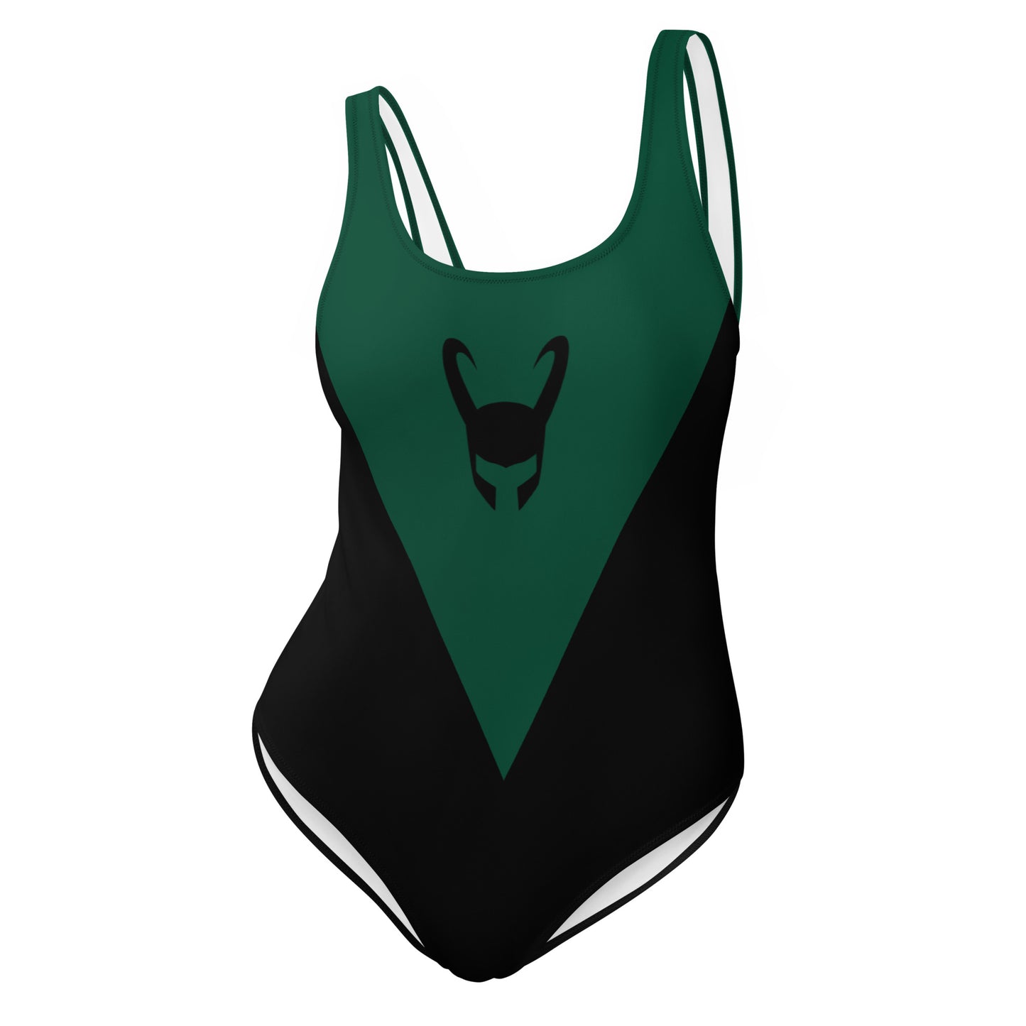 Loki Helmet (Black) One-Piece Swimsuit