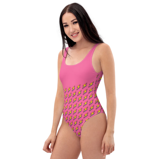 Intergalactic Lightning Bolt One-Piece Swimsuit