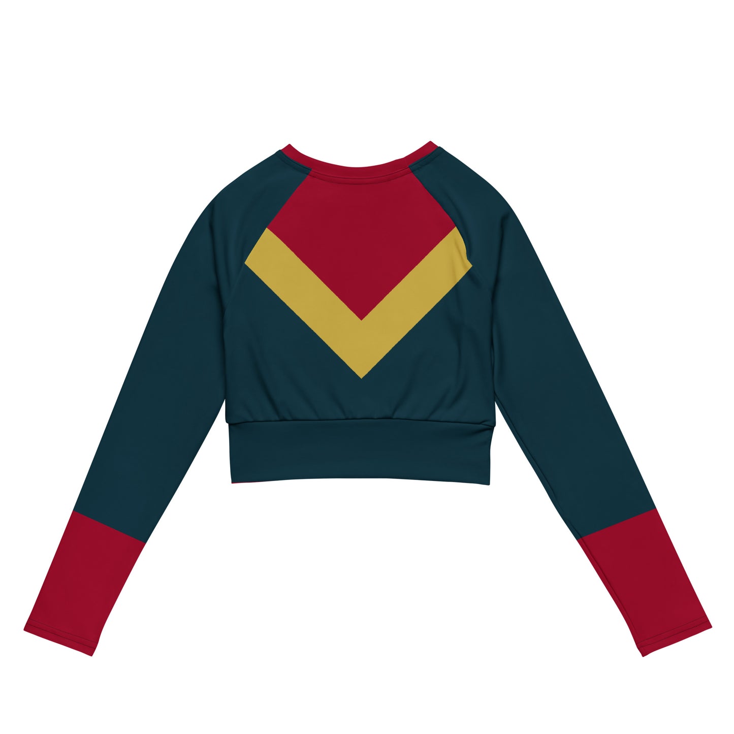 Captain Carol Danvers Costume Long-Sleeve Crop Top