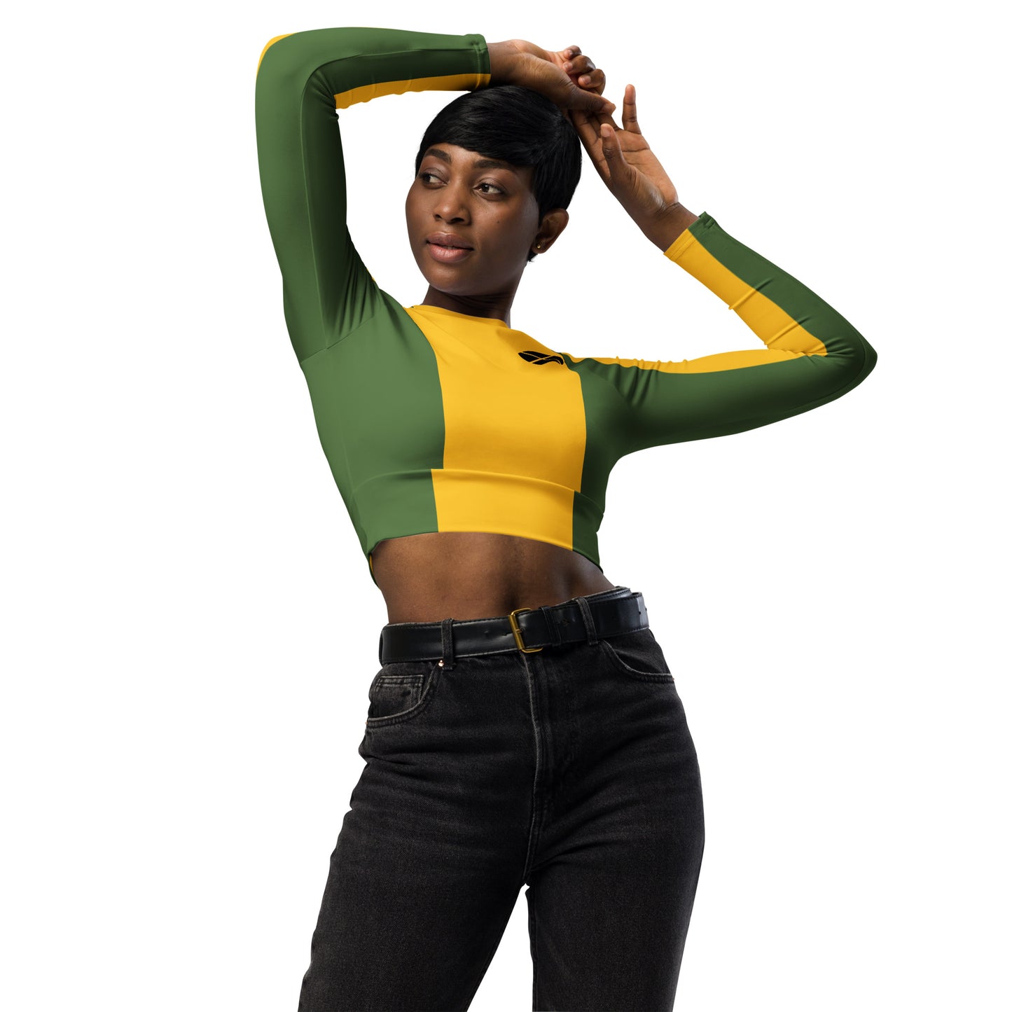 Rogue Costume Long-Sleeve Crop Top