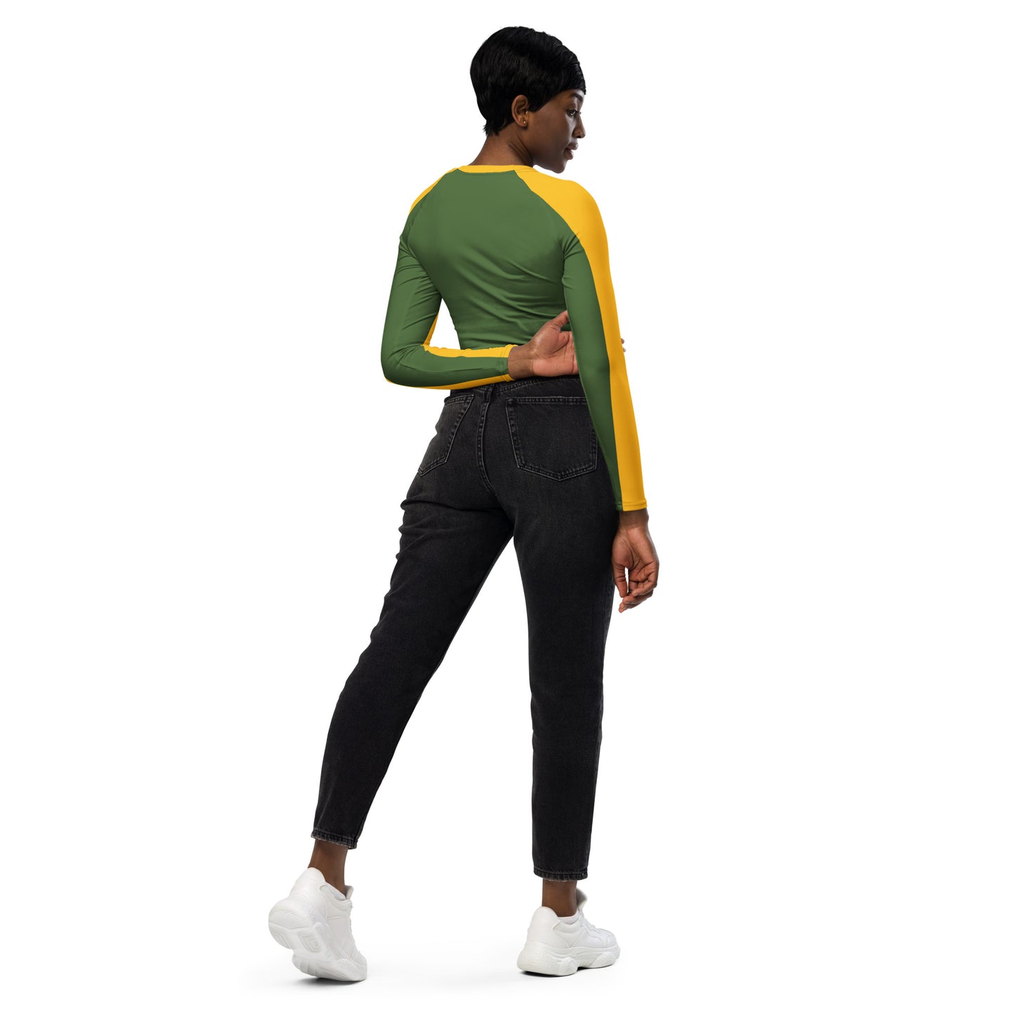 Rogue Costume Long-Sleeve Crop Top