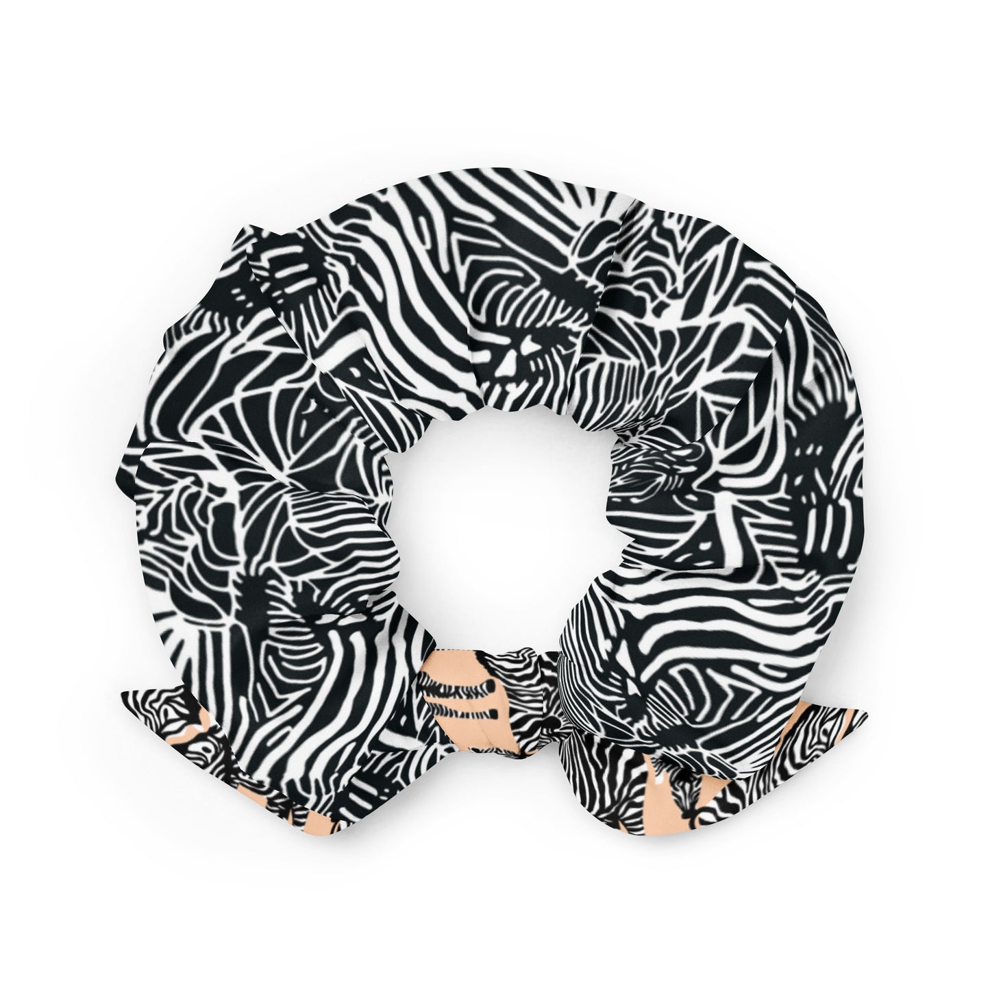 Kraven The Hunter Zebra Print Recycled Scrunchie