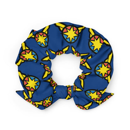 Captain Carol Danvers (Blue) Recycled Scrunchie