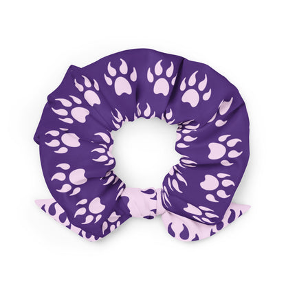 Cat Paws (Purple & Pink) Recycled Scrunchie