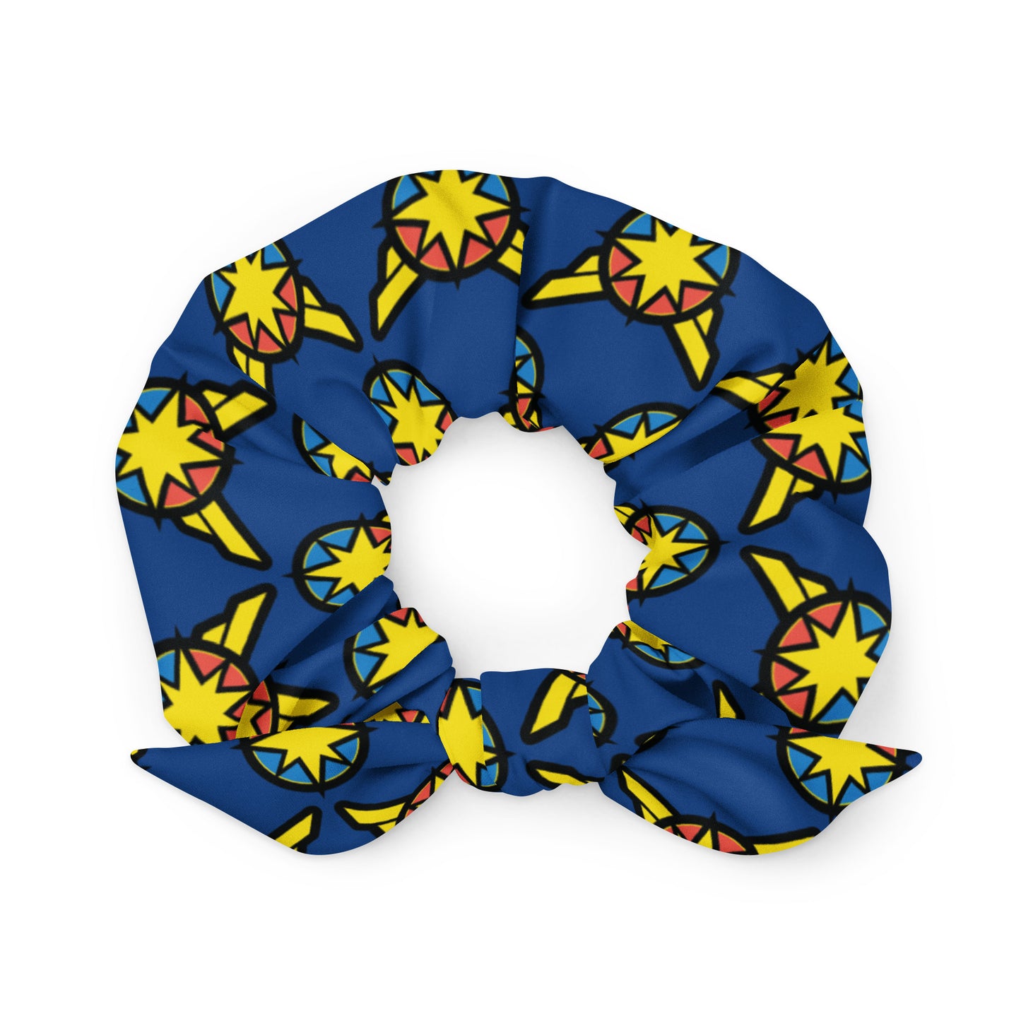 Captain Carol Danvers (Blue) Recycled Scrunchie