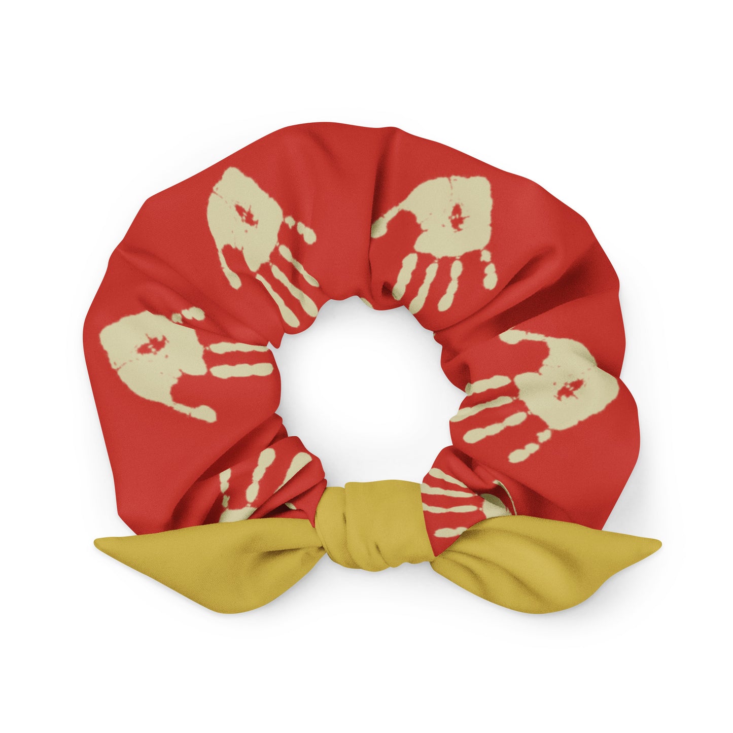 Echo Handprint Recycled Scrunchie