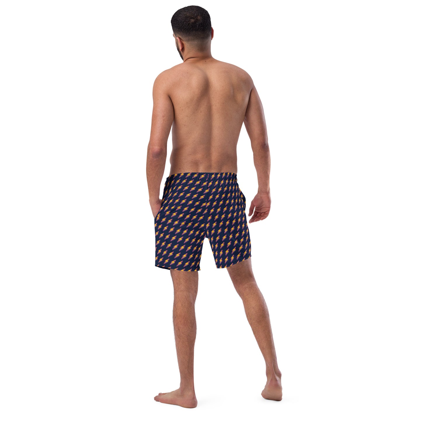 Intergalactic Lightning Bolts (Navy) Swim Trunks