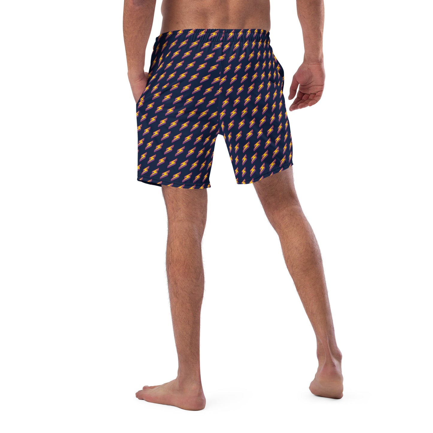 Intergalactic Lightning Bolts (Navy) Swim Trunks