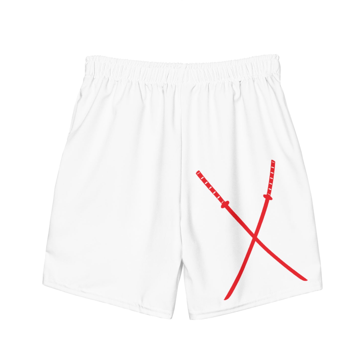 Deadpool Katanas (White) Swim Trunks