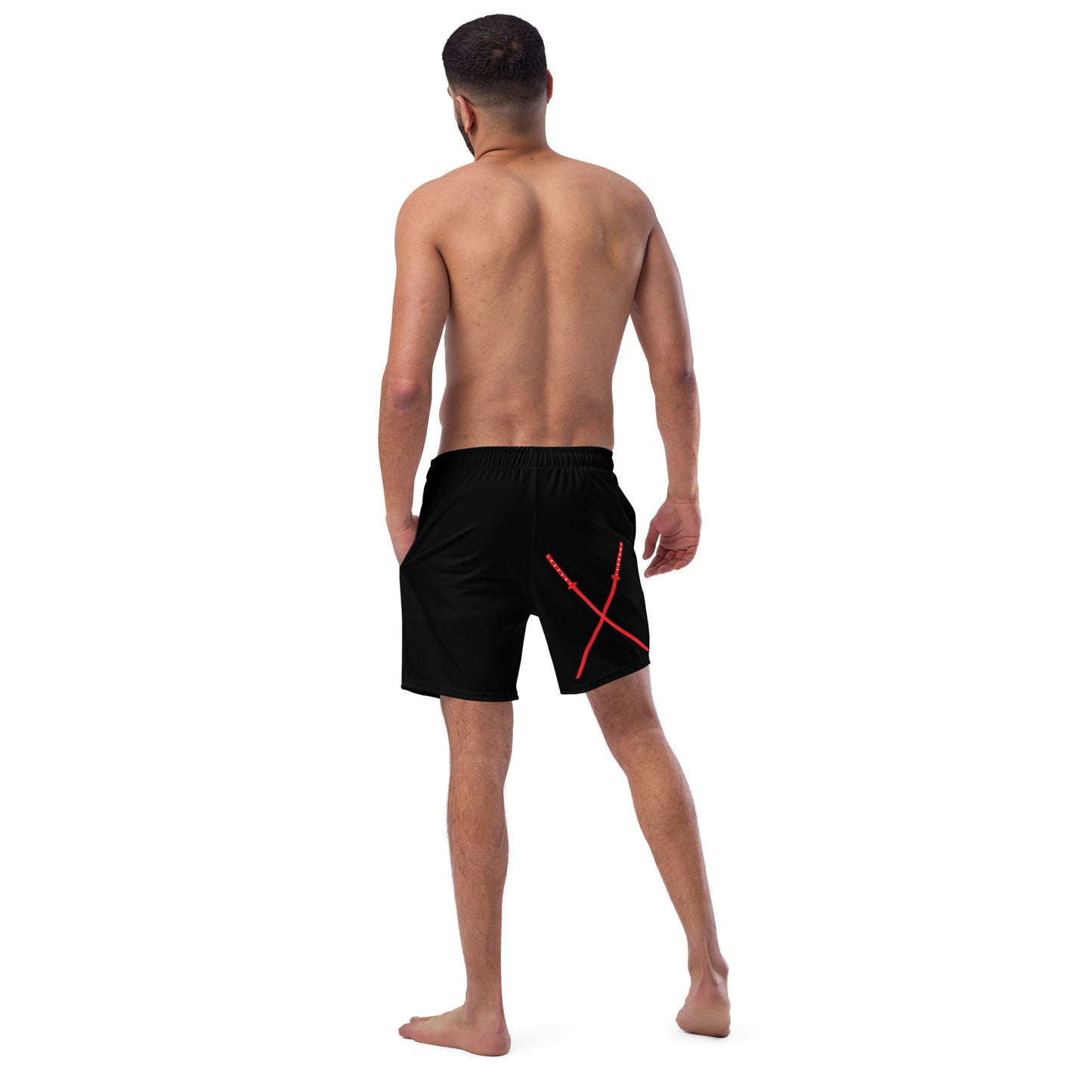 Deadpool Katanas (Black) Swim Trunks