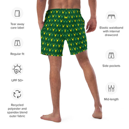 Loki Helmet (Dark Green) Swim Trunks