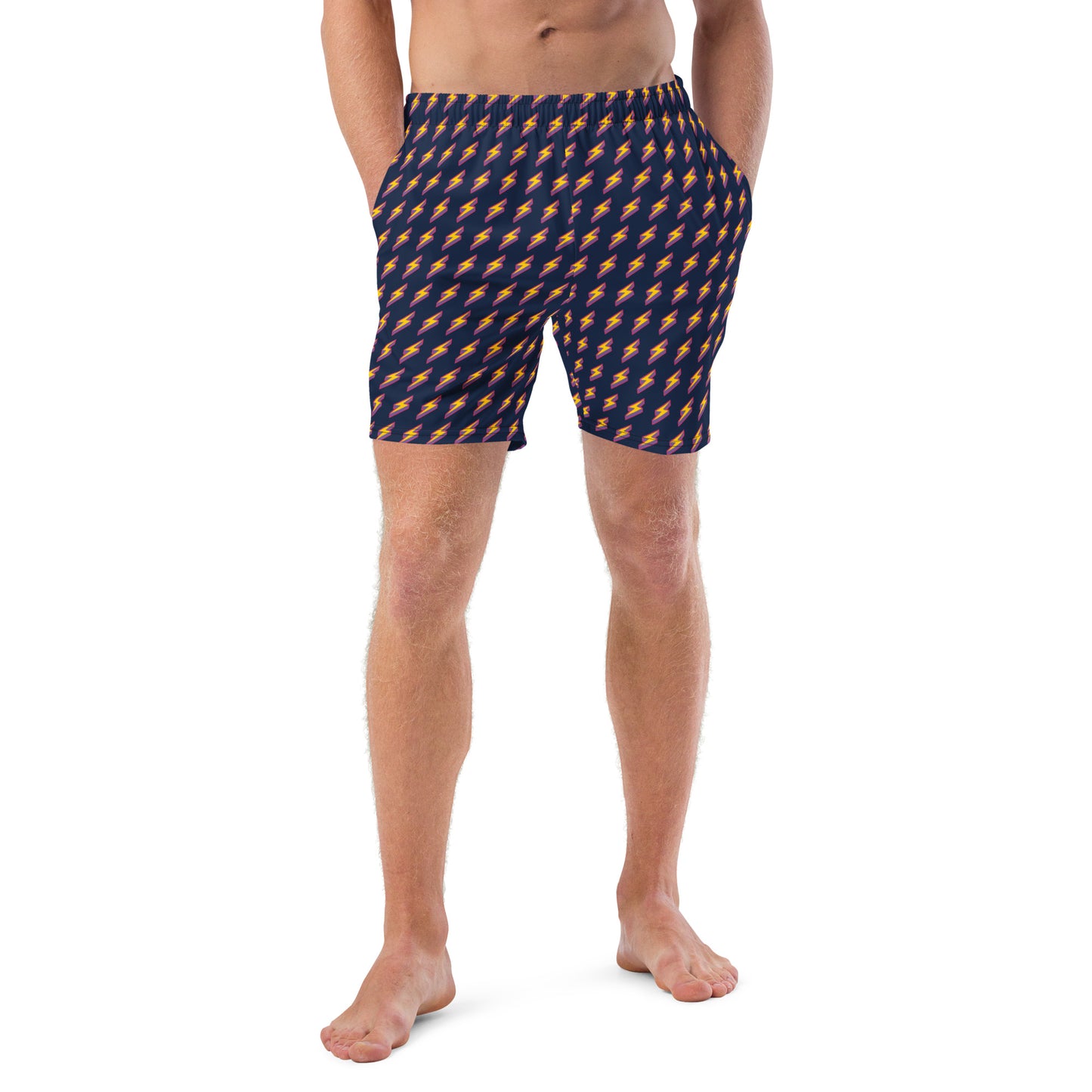 Intergalactic Lightning Bolts (Navy) Swim Trunks