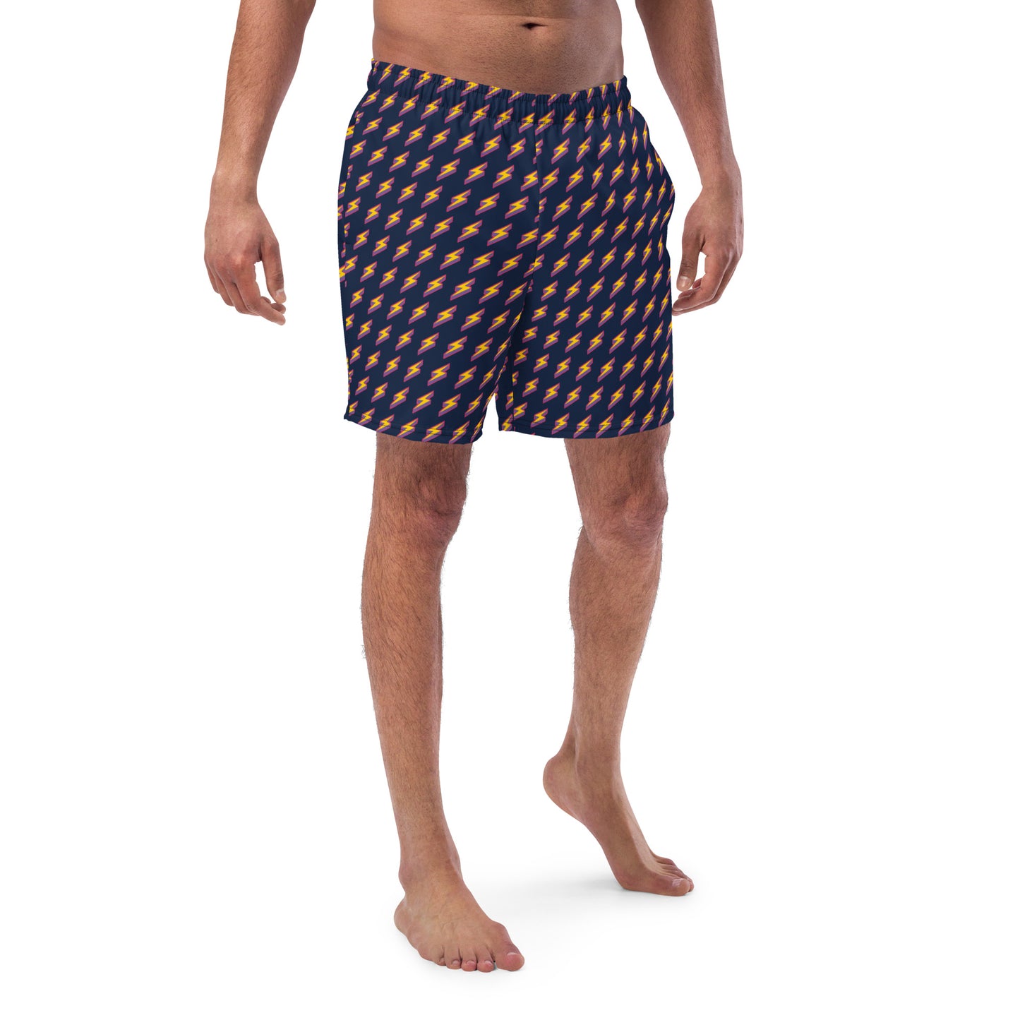 Intergalactic Lightning Bolts (Navy) Swim Trunks