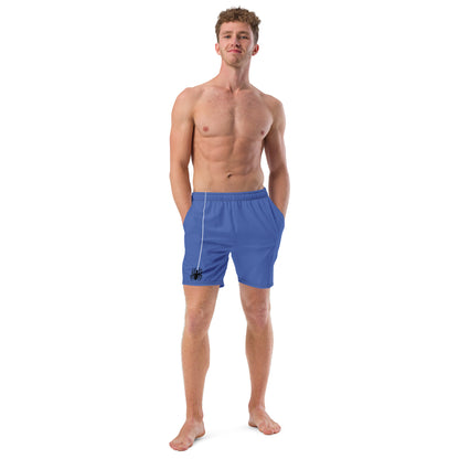 Dangling Spider + Web (Blue) Swim Trunks