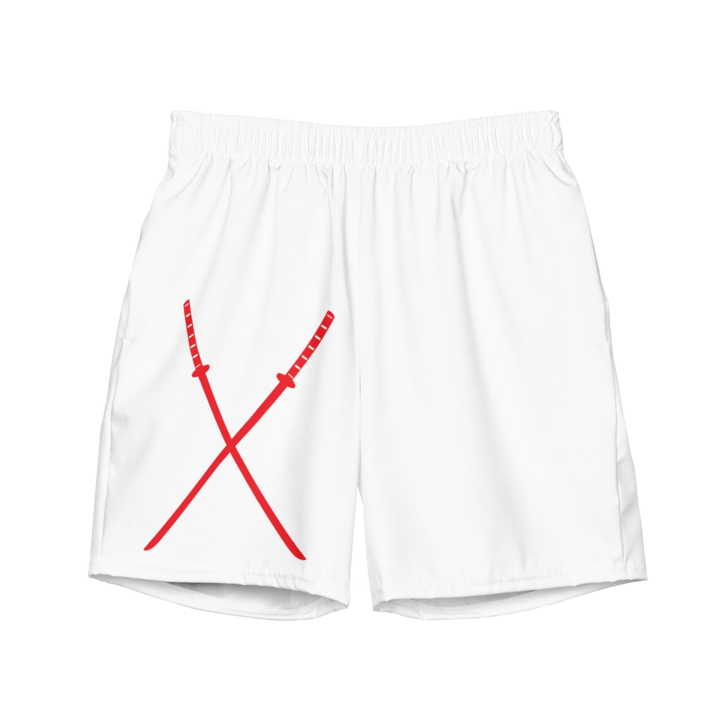 Deadpool Katanas (White) Swim Trunks