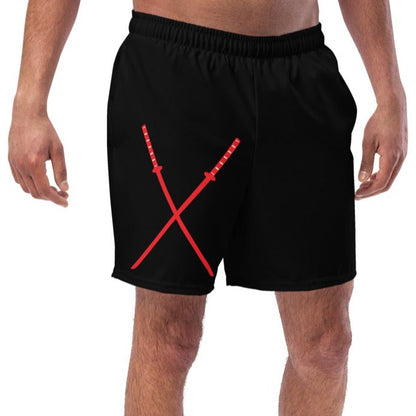 Deadpool Katanas (Black) Swim Trunks