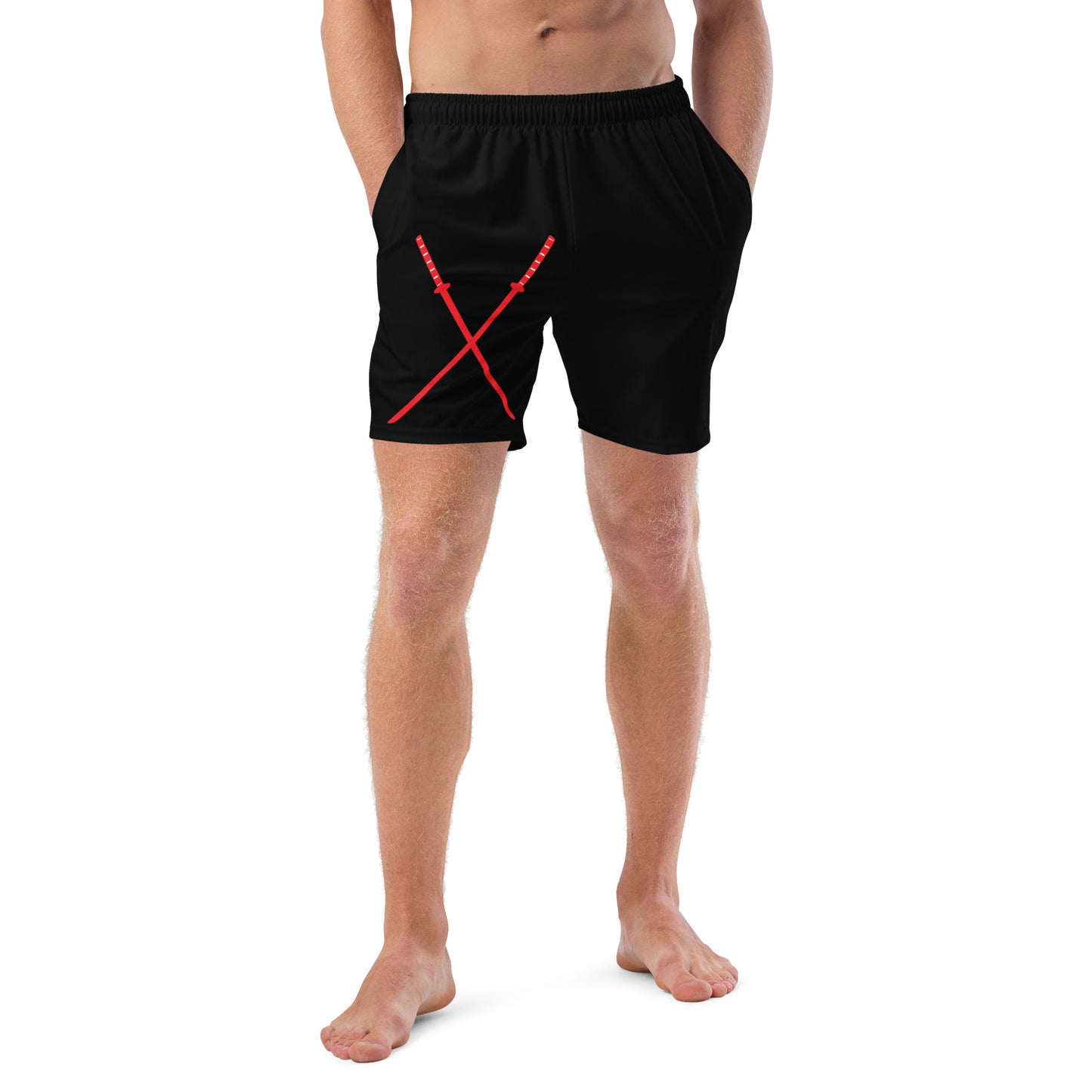 Deadpool Katanas (Black) Swim Trunks