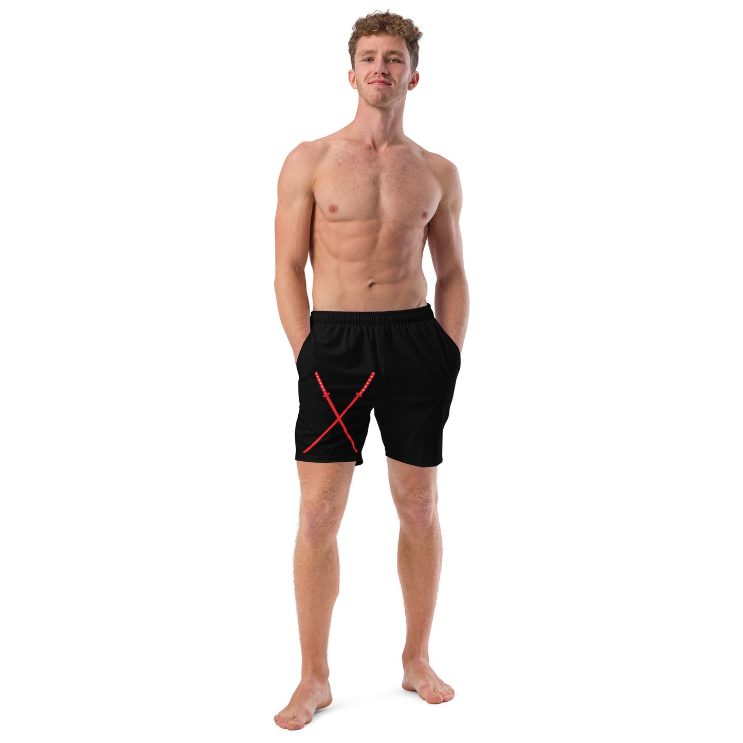 Deadpool Katanas (Black) Swim Trunks