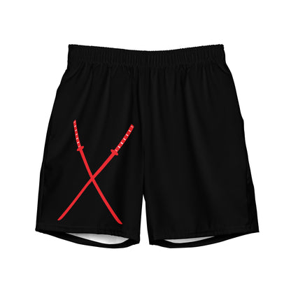 Deadpool Katanas (Black) Swim Trunks