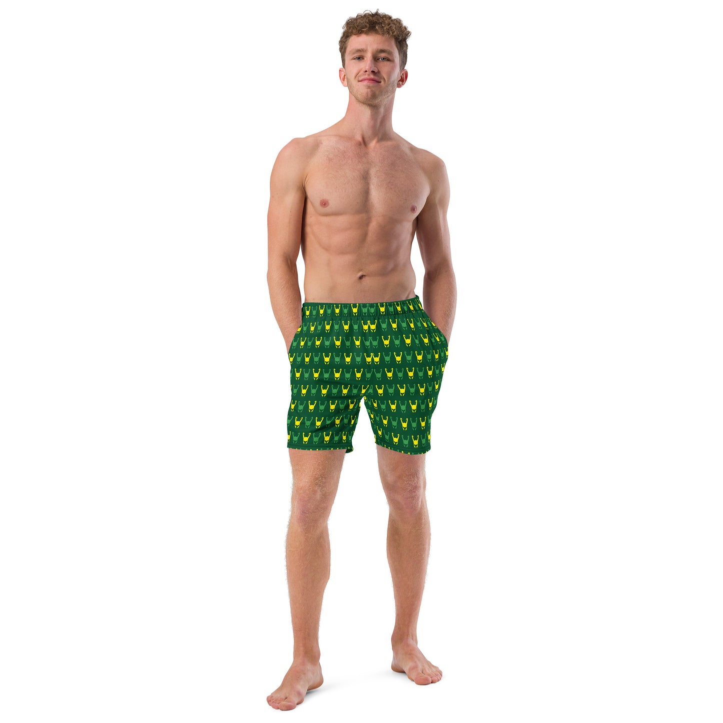 Loki Helmet (Dark Green) Swim Trunks