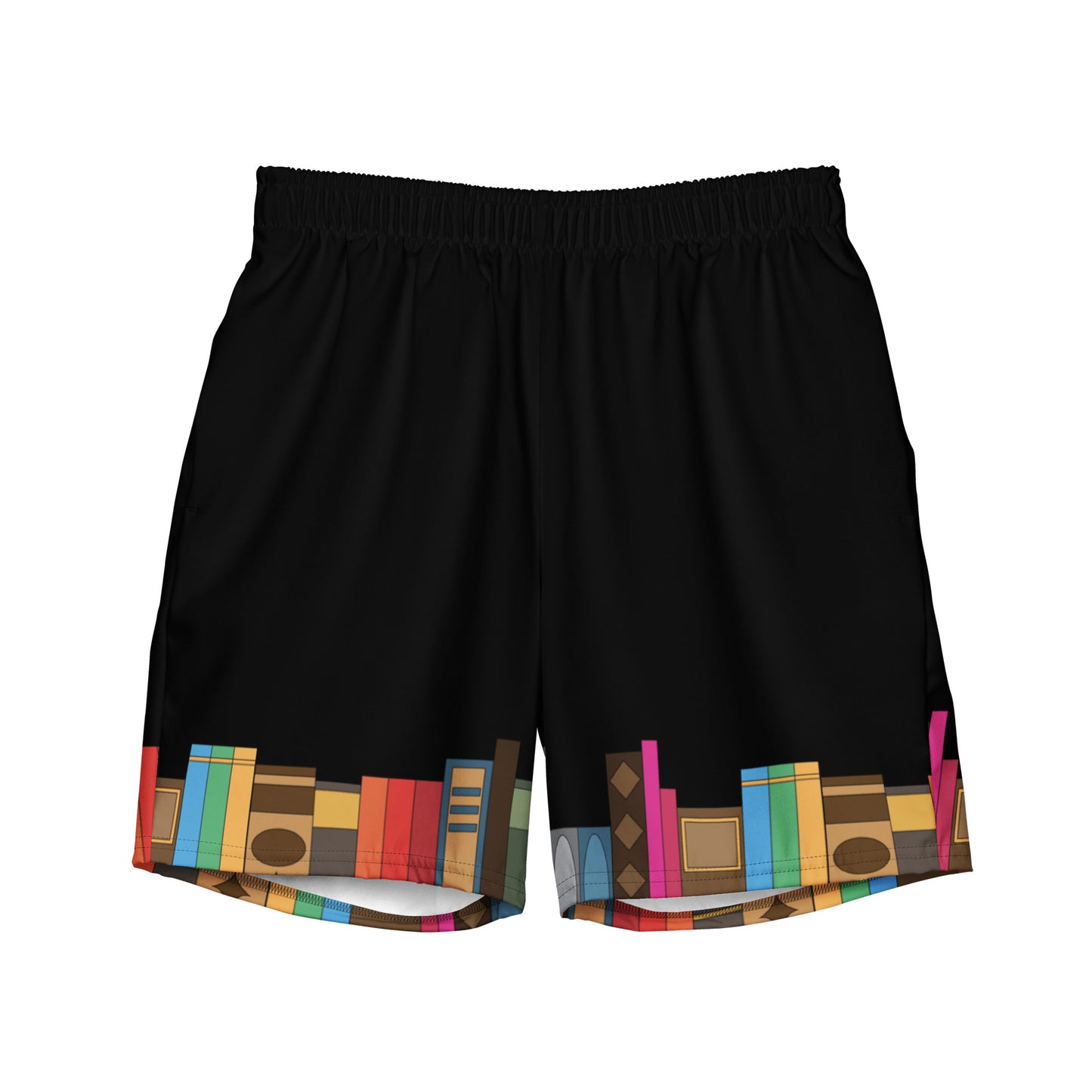 Kamar-Taj Library (Black) Swim Trunks