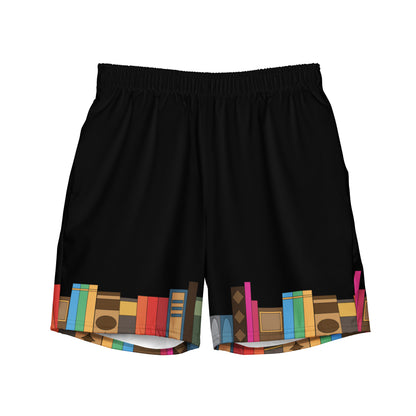 Kamar-Taj Library (Black) Swim Trunks