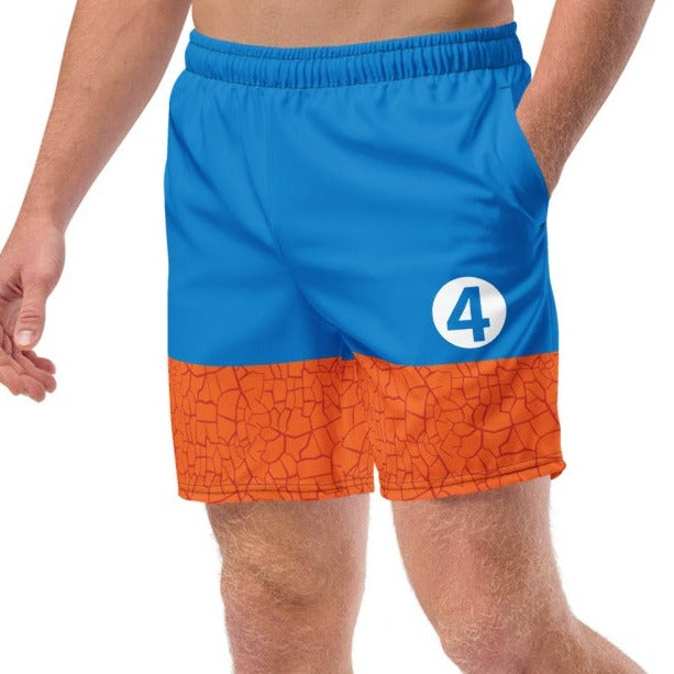 Fantastic Ben Grimm The Thing Costume Swim Trunks