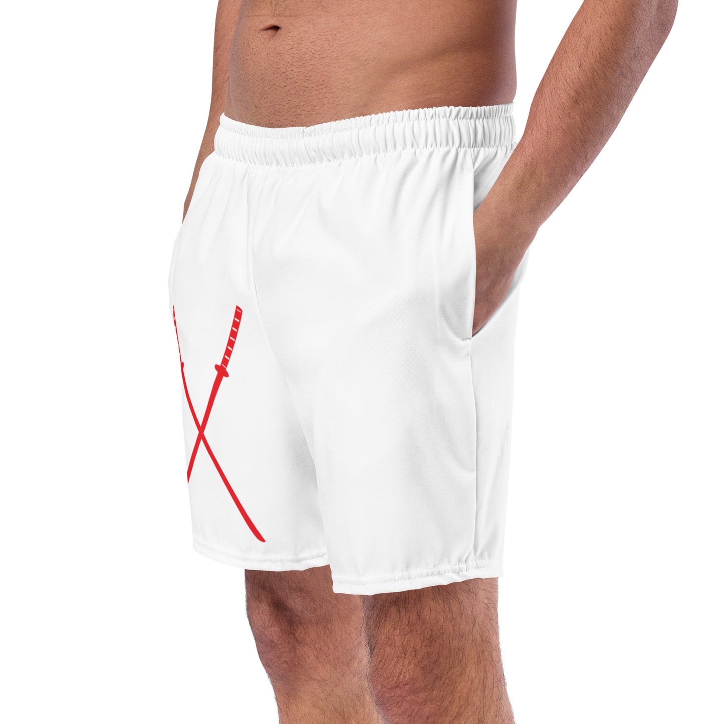 Deadpool Katanas (White) Swim Trunks