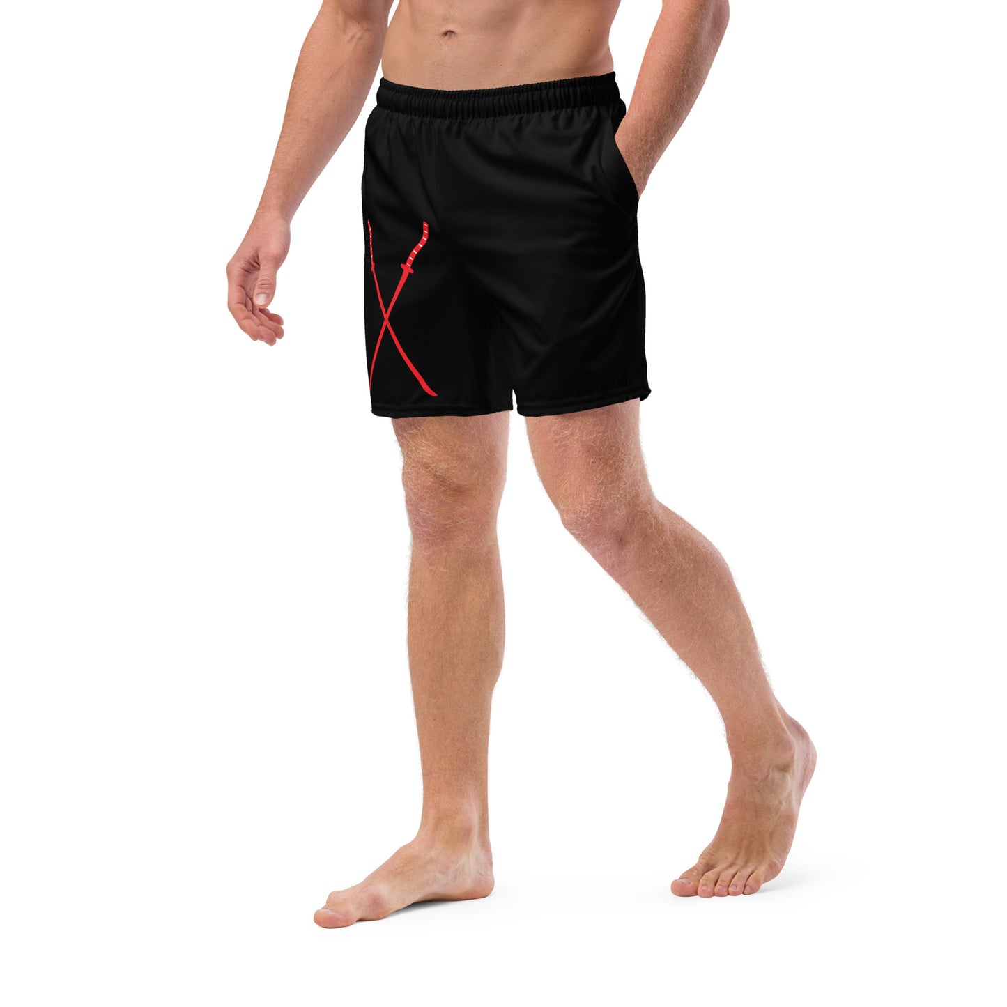 Deadpool Katanas (Black) Swim Trunks