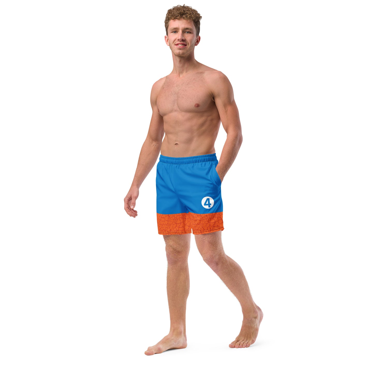 Fantastic Ben Grimm The Thing Costume Swim Trunks